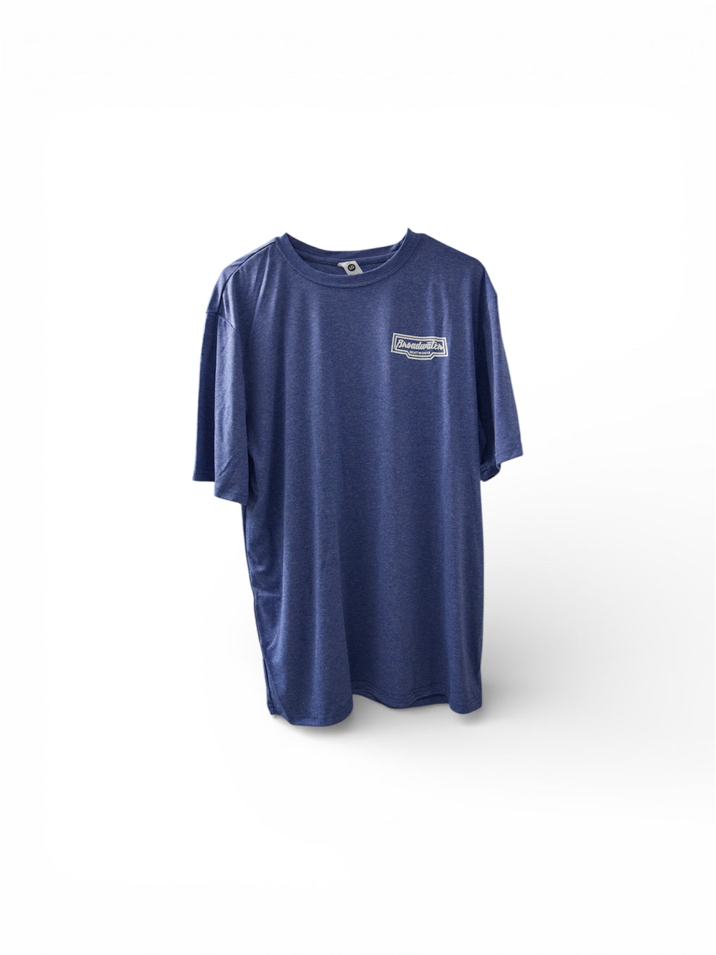 Heather blue short sleeve performance