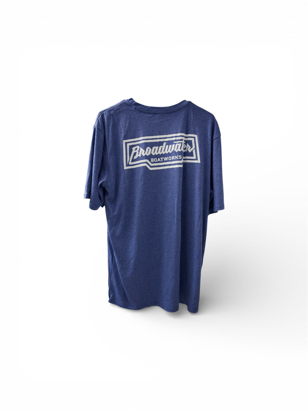 Heather blue short sleeve performance