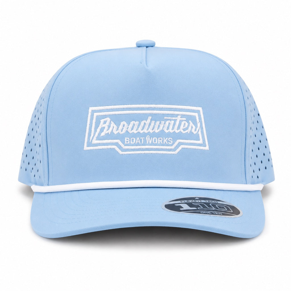 Light blue with white