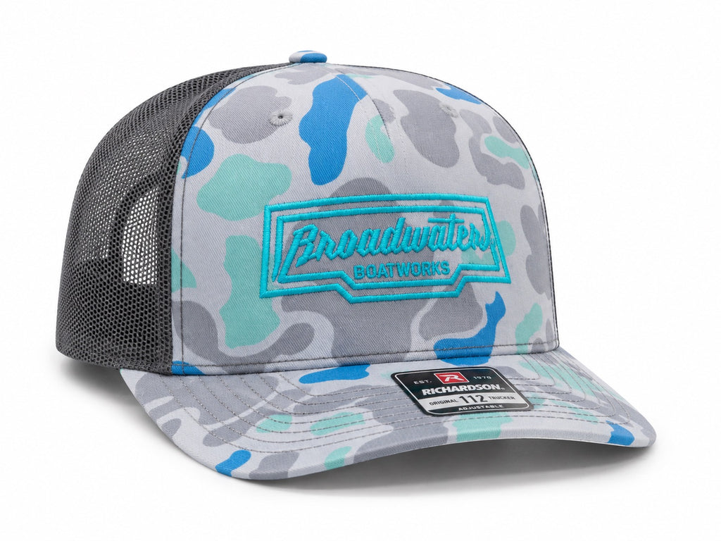 Saltwater Camo Bent Trucker